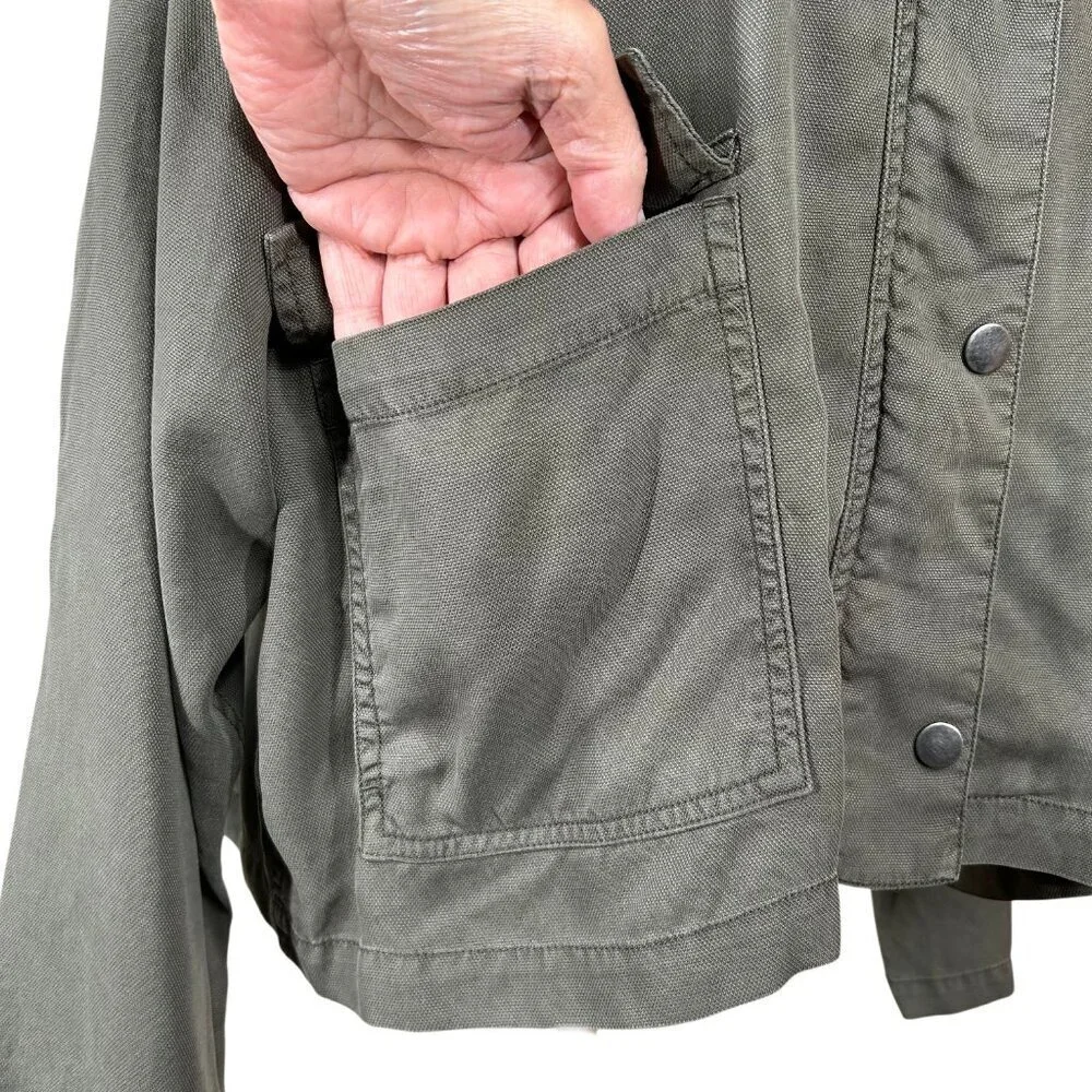 OAT New York NWT Olive Green Raglan Patch Pocket Jacket Size XL - Picture 9 of 14